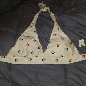 Anthropologie Halter Bikini Top Size M